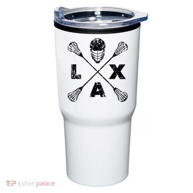 LAX Player Distressed Lacrosse Logo For Lacrosse Lovers Tumbler