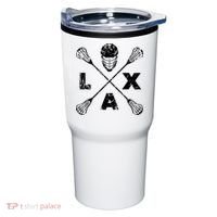 LAX Player Distressed Lacrosse Logo For Lacrosse Lovers Tumbler thumb 0