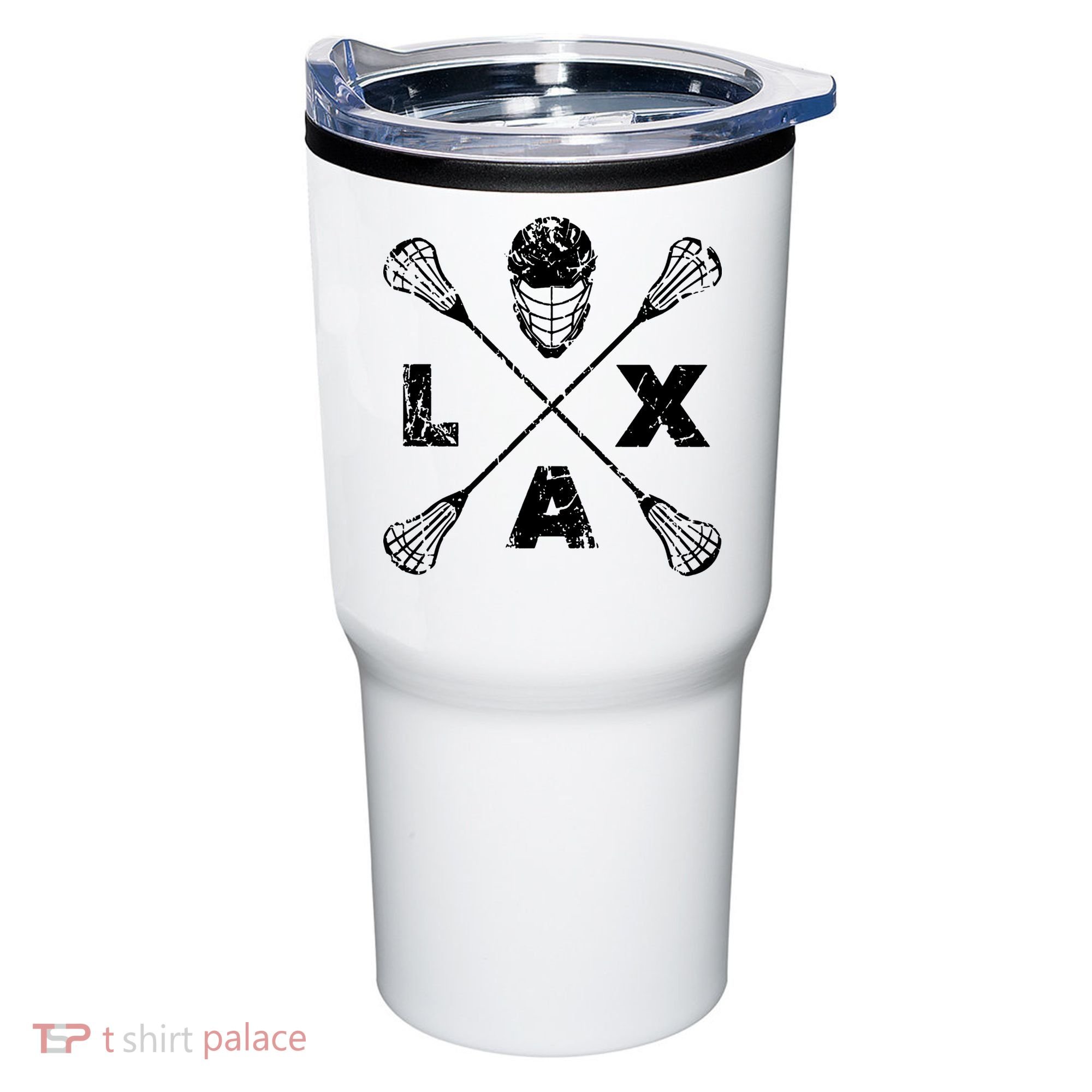 LAX Player Distressed Lacrosse Logo For Lacrosse Lovers Tumbler
