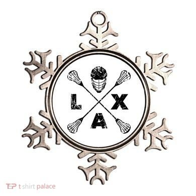 LAX Player Distressed Lacrosse Logo For Lacrosse Lovers Ornament
