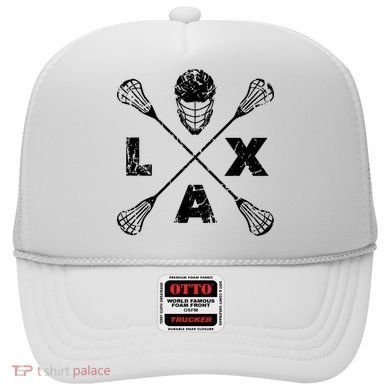 LAX Player Distressed Lacrosse Logo For Lacrosse Lovers Hat