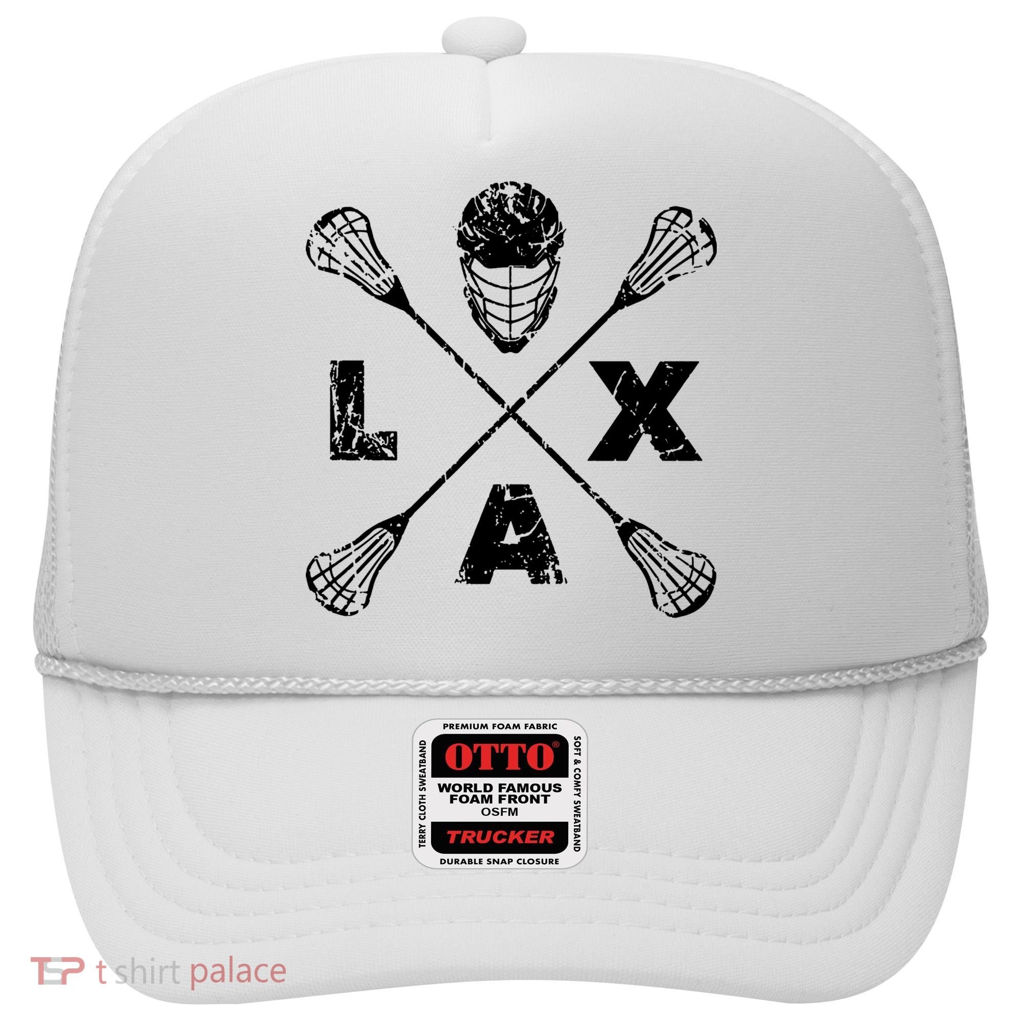 LAX Player Distressed Lacrosse Logo For Lacrosse Lovers Hat