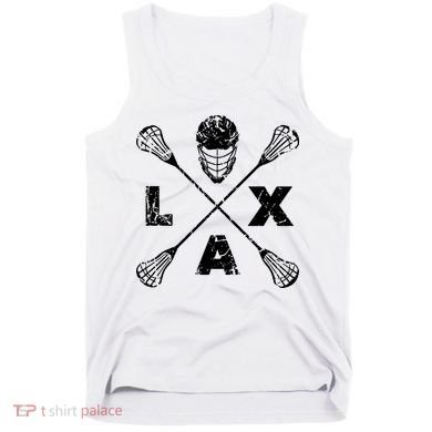LAX Player Distressed Lacrosse Logo For Lacrosse Lovers Tank Top