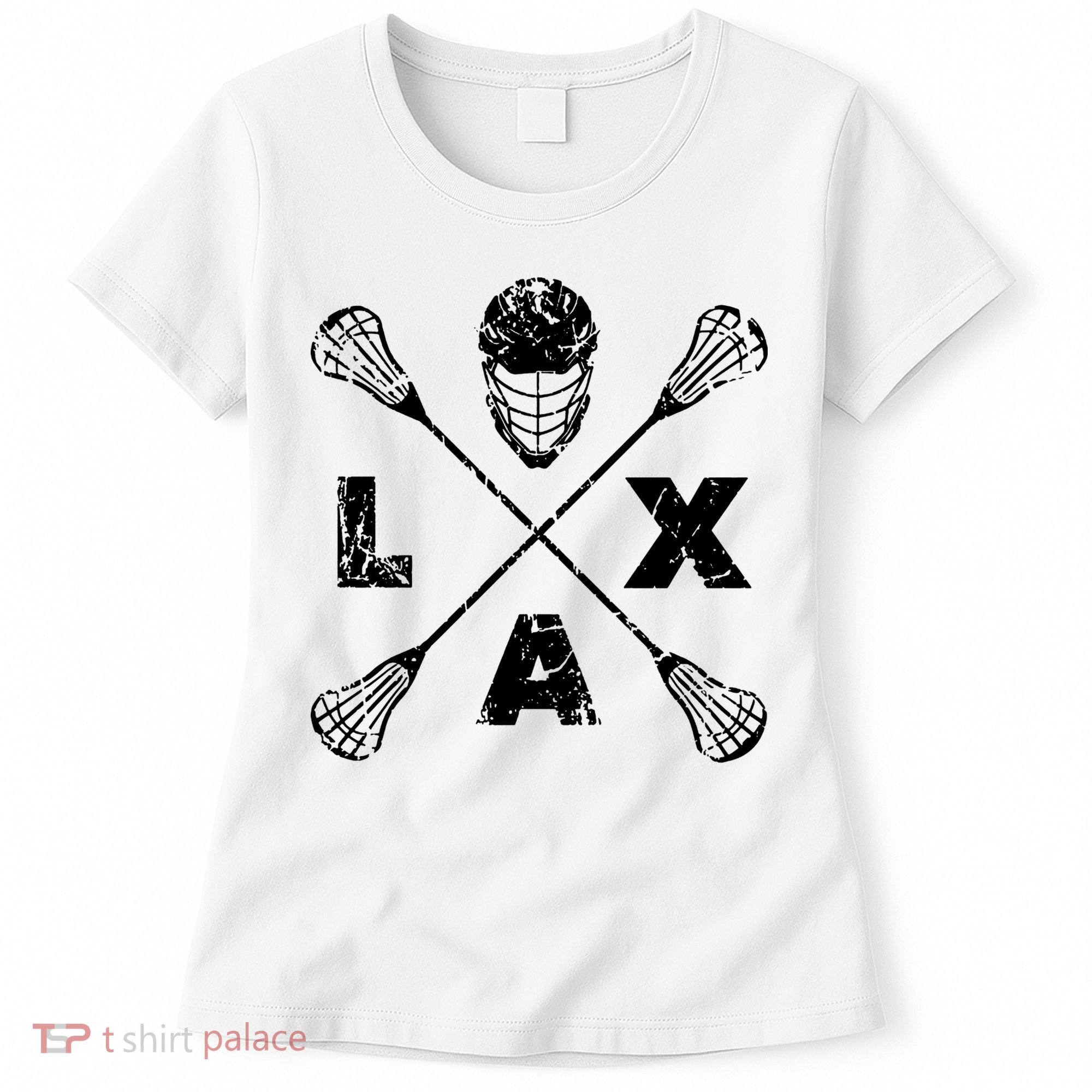 LAX Player Distressed Lacrosse Logo For Lacrosse Lovers Women's T-Shirt