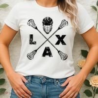 LAX Player Distressed Lacrosse Logo For Lacrosse Lovers Women's T-Shirt thumb 2