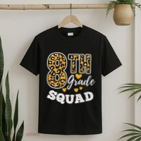 Leopard Print Eighth Grade Teacher 8th Grade Squad T-Shirt thumb 2