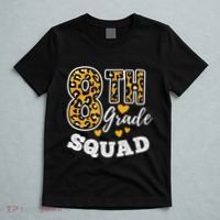 Leopard Print Eighth Grade Teacher 8th Grade Squad T-Shirt thumb 5