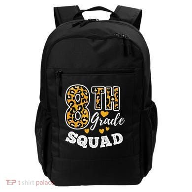 Leopard Print Eighth Grade Teacher 8th Grade Squad Backpack