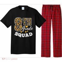 Leopard Print Eighth Grade Teacher 8th Grade Squad Pajama Set thumb 0