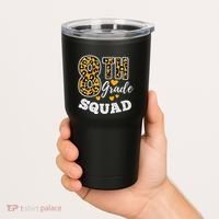 Leopard Print Eighth Grade Teacher 8th Grade Squad Tumbler thumb 2