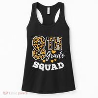Leopard Print Eighth Grade Teacher 8th Grade Squad Women's Tank Top thumb 0