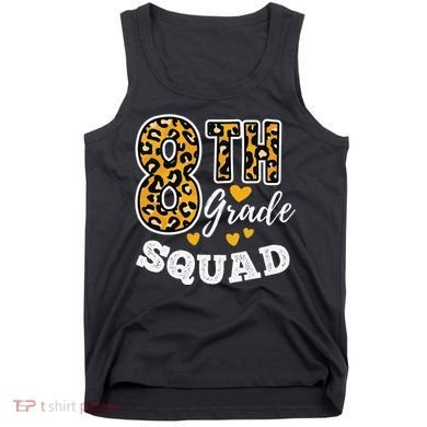 Leopard Print Eighth Grade Teacher 8th Grade Squad Tank Top