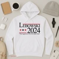 Lebowski Political Election Vote 2024 Hoodie thumb 3