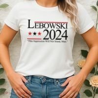 Lebowski Political Election Vote 2024 Women's T-Shirt thumb 2