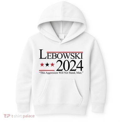 Lebowski Political Election Vote 2024 Kids Hoodie