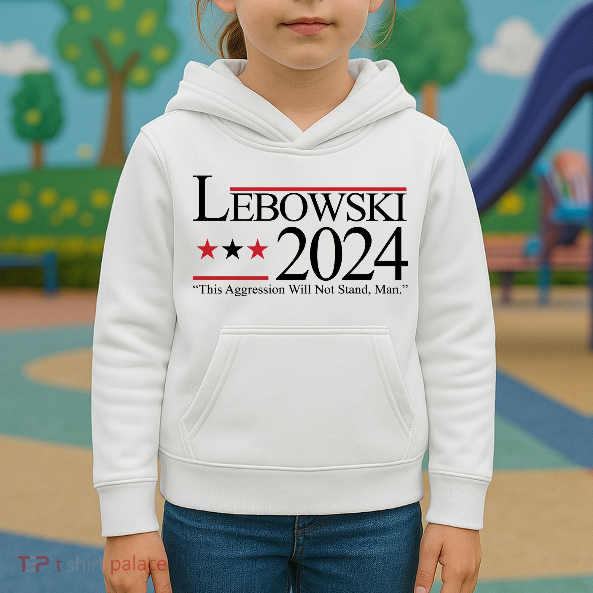 Lebowski Political Election Vote 2024 Kids Hoodie