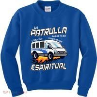 La Patrulla Espiritual Funny Tazo Dorado Mexican Spanish Kids Sweatshirt thumb 0