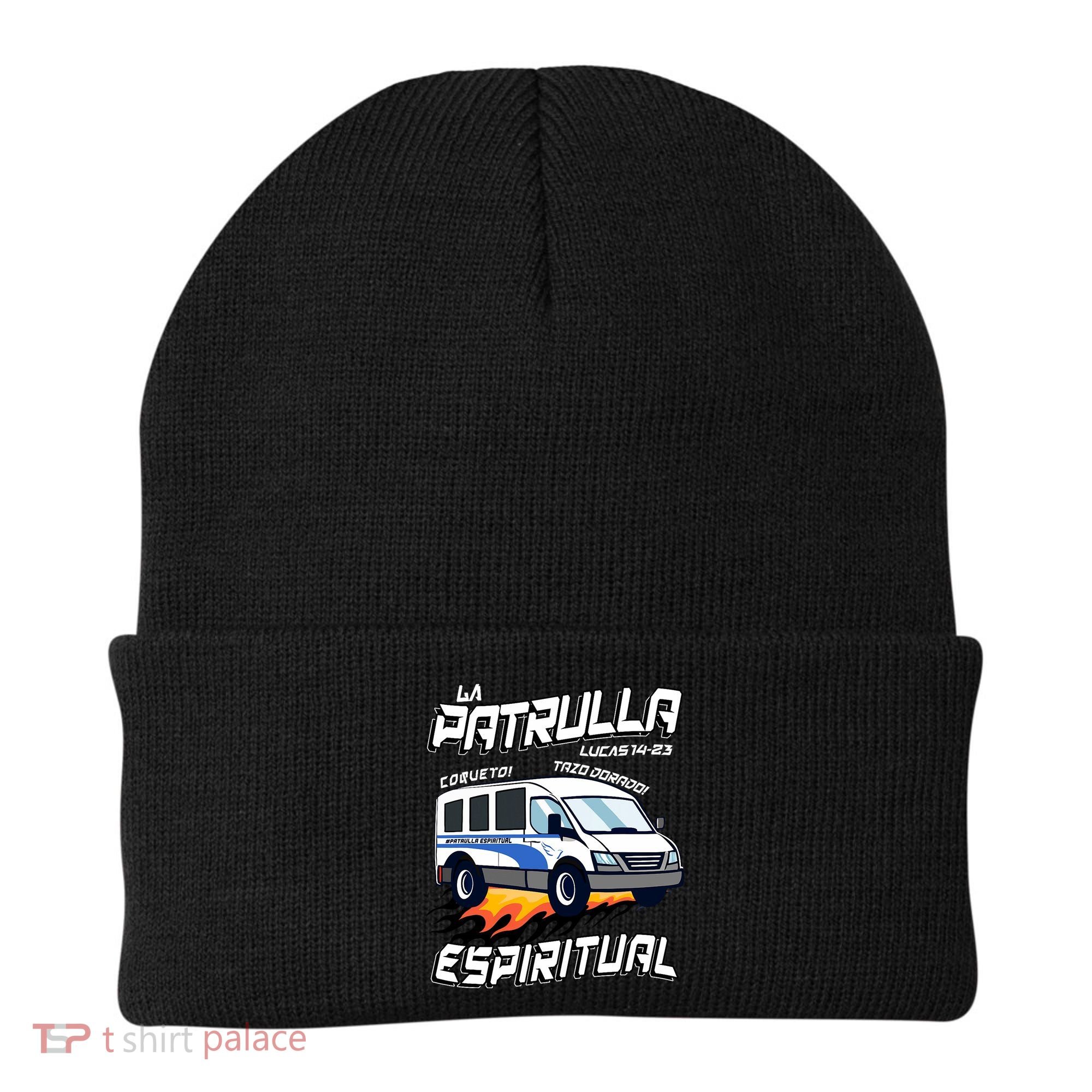 La Patrulla Espiritual Funny Tazo Dorado Mexican Spanish Beanie