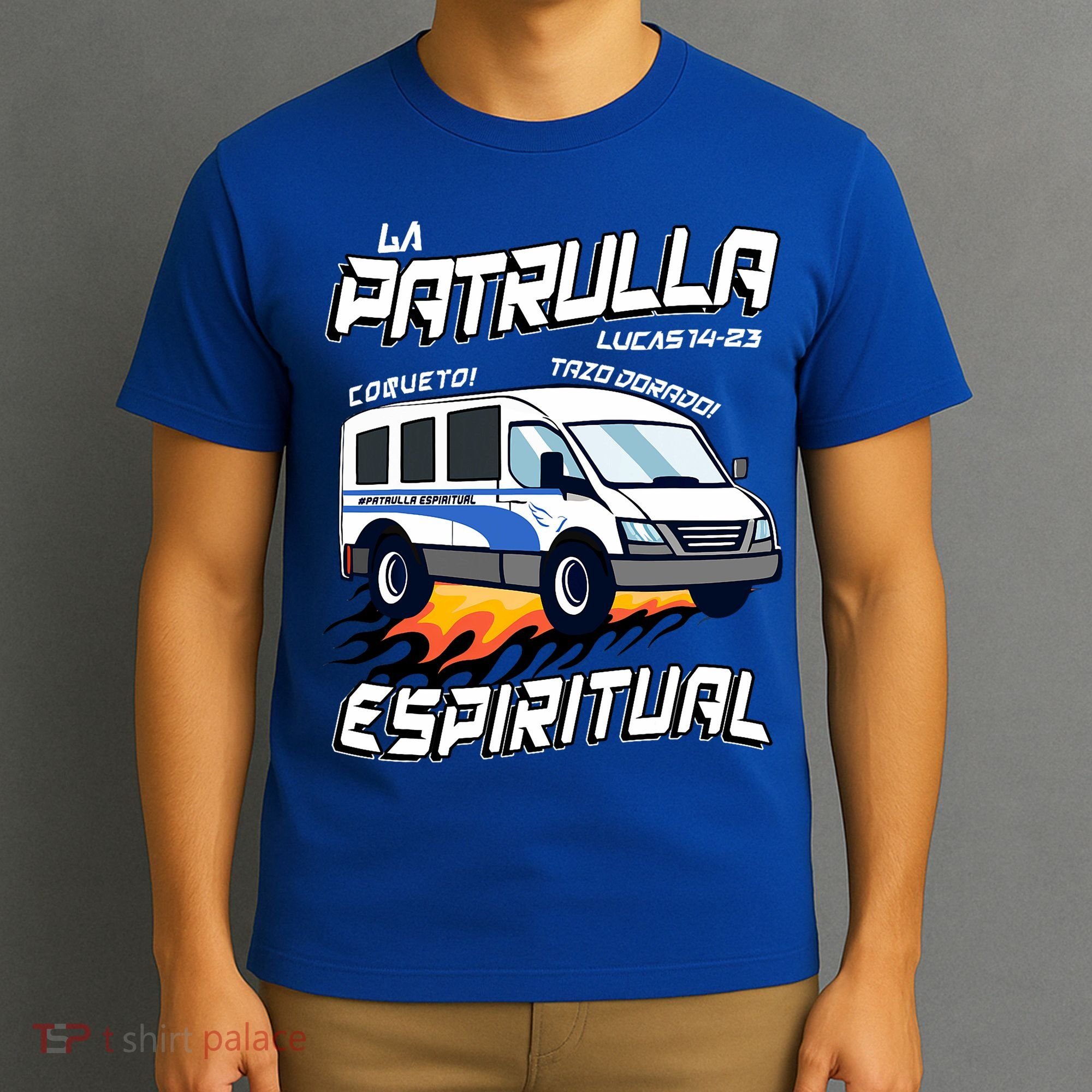 La Patrulla Espiritual Funny Tazo Dorado Mexican Spanish T-Shirt