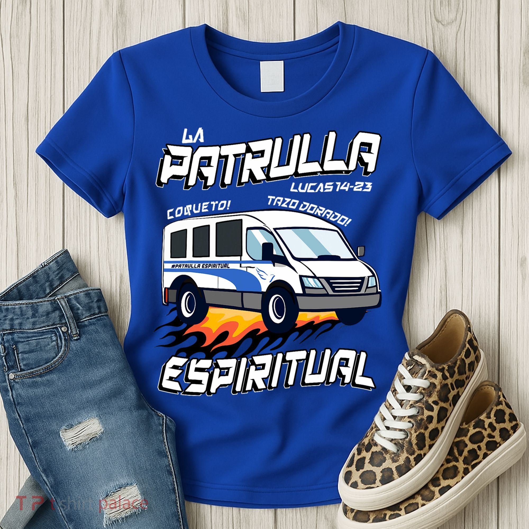 La Patrulla Espiritual Funny Tazo Dorado Mexican Spanish Women's T-Shirt