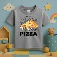 Love Pizza Everywhere Toddler T-Shirt thumb 3