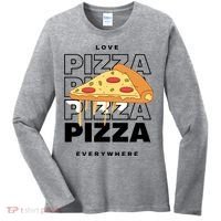 Love Pizza Everywhere Women's Long Sleeve Shirt thumb 0