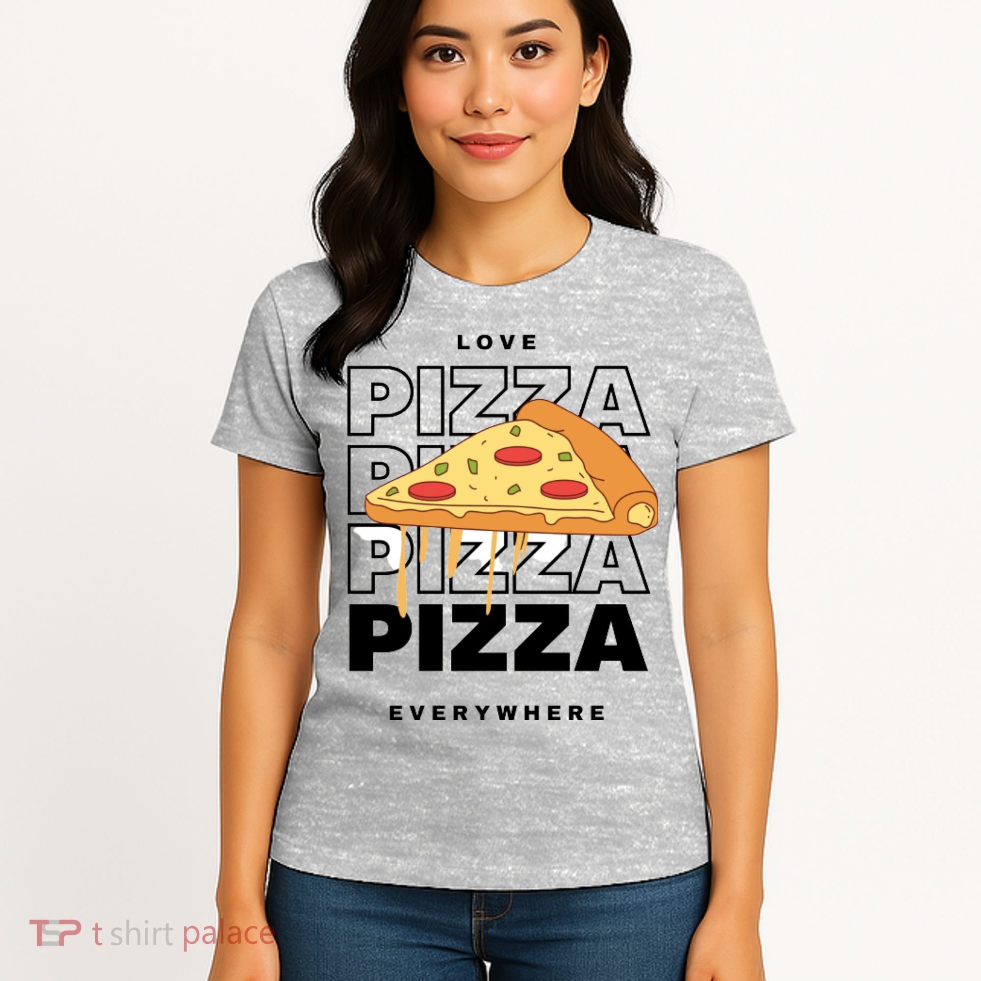 Love Pizza Everywhere Women's T-Shirt