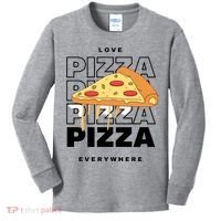 Love Pizza Everywhere Kids Long Sleeve Shirt thumb 0