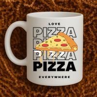 Love Pizza Everywhere Coffee Mug thumb 2