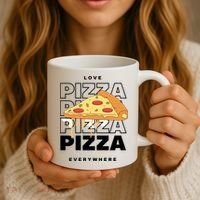 Love Pizza Everywhere Coffee Mug thumb 3
