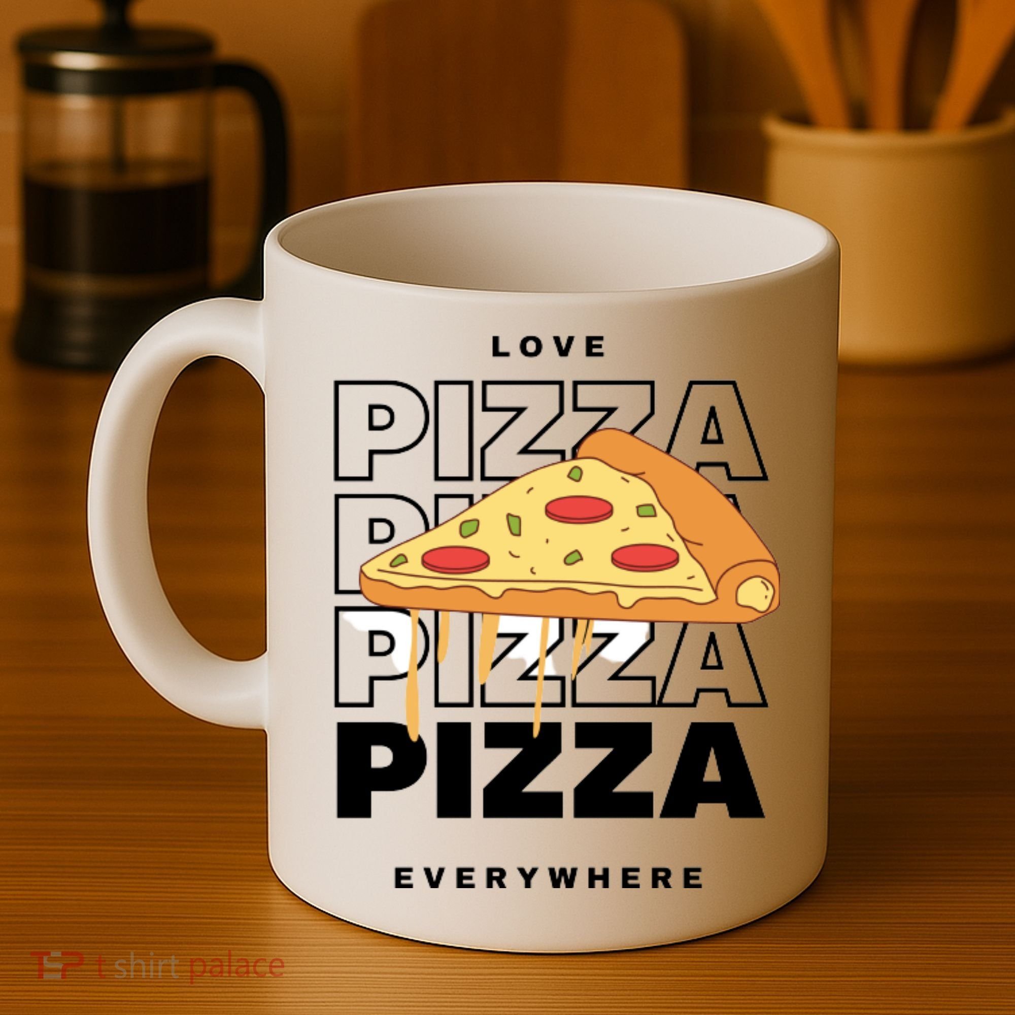 Love Pizza Everywhere Coffee Mug