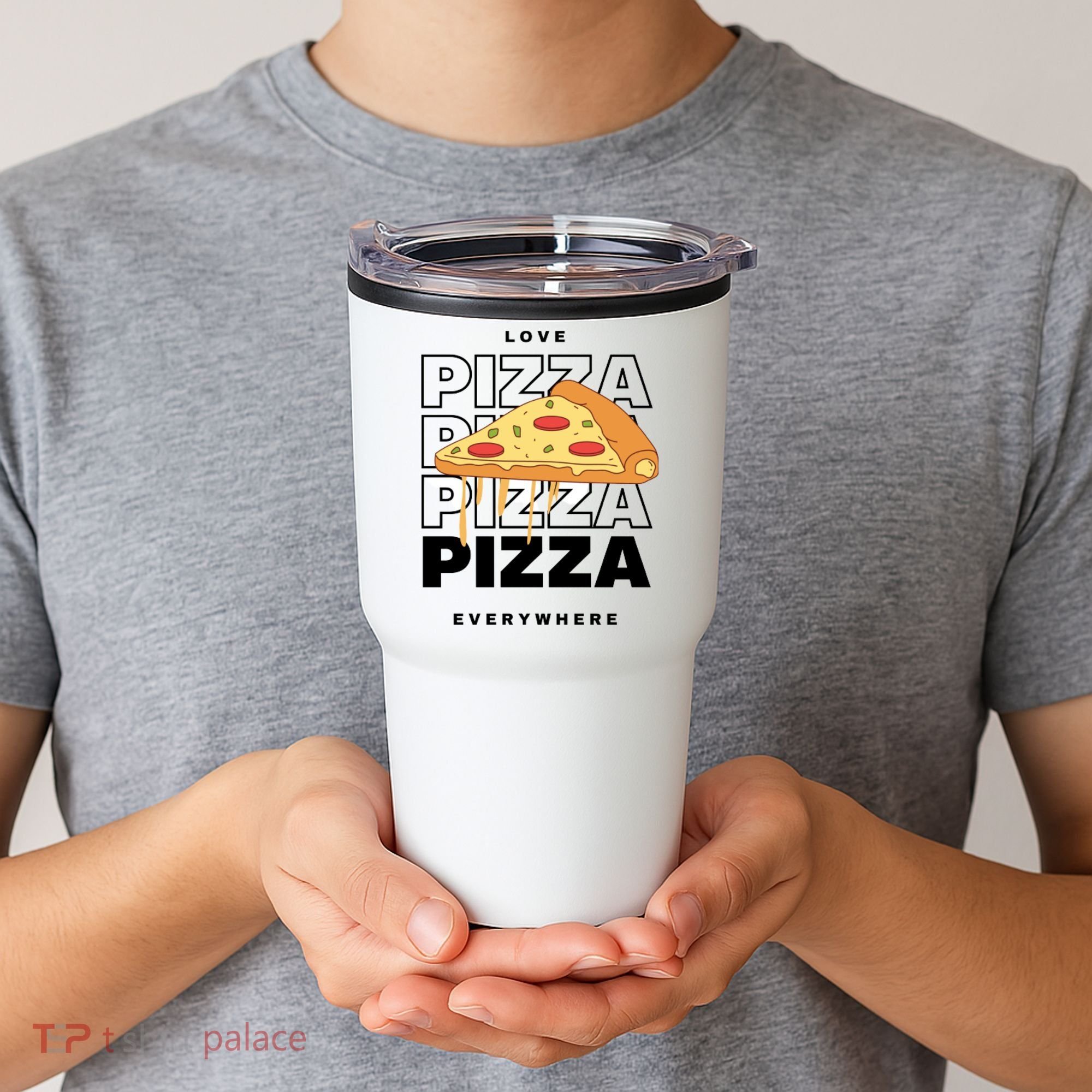 Love Pizza Everywhere Tumbler