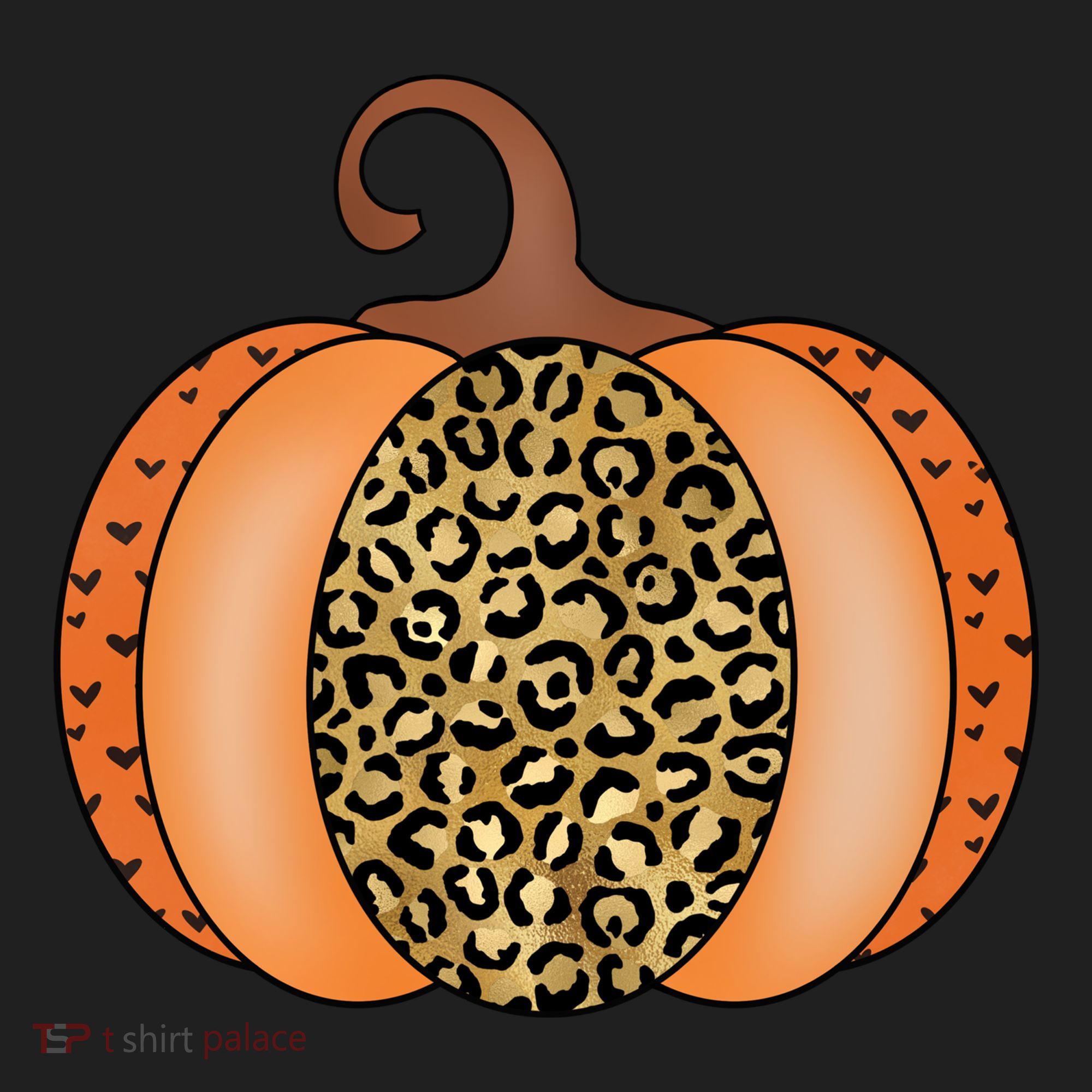 Leopard Pumpkin Fall Holiday Women's Sweatshirt