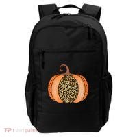 Leopard Pumpkin Fall Holiday Backpack thumb 0