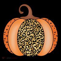 Leopard Pumpkin Fall Holiday Backpack thumb 2