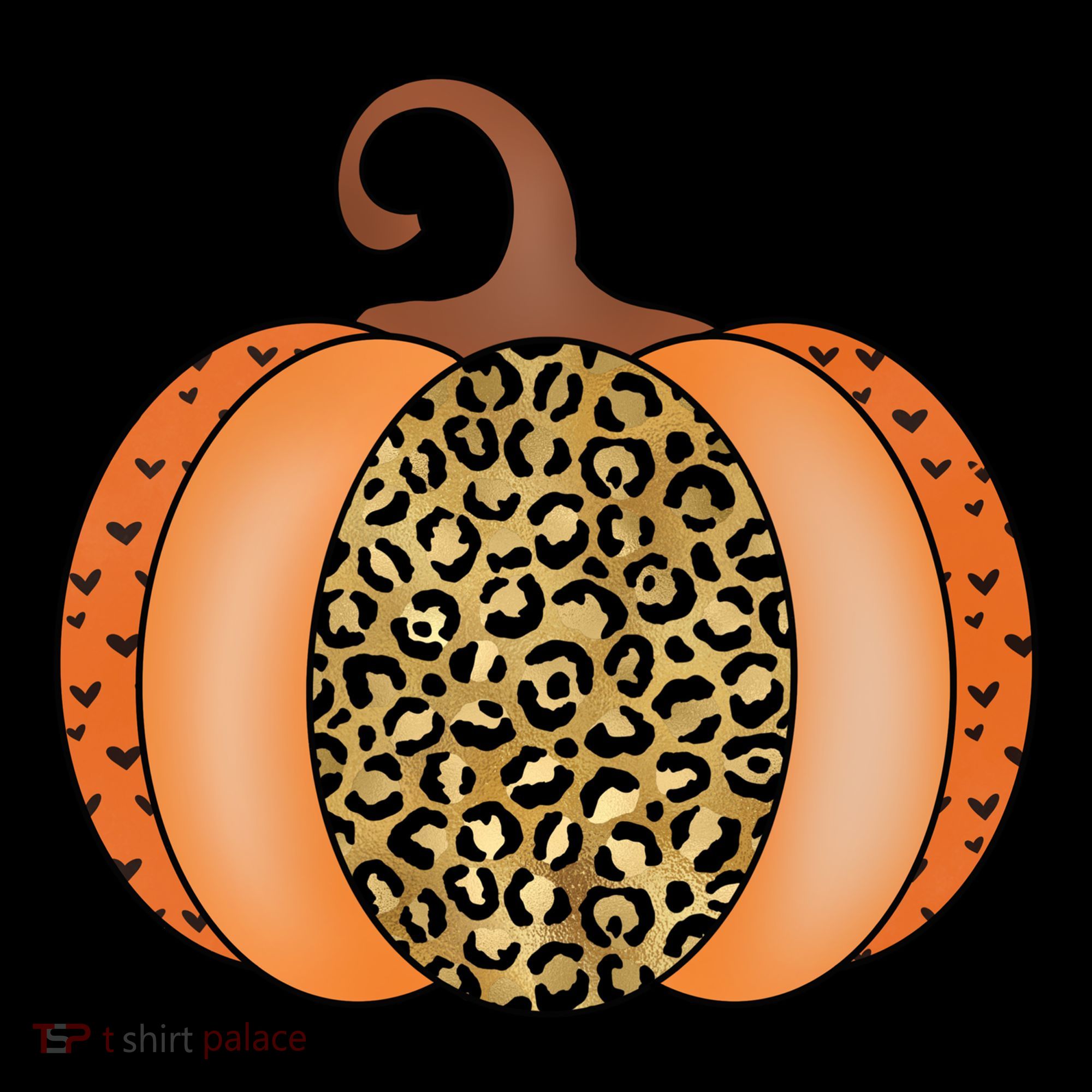 Leopard Pumpkin Fall Holiday Coaster