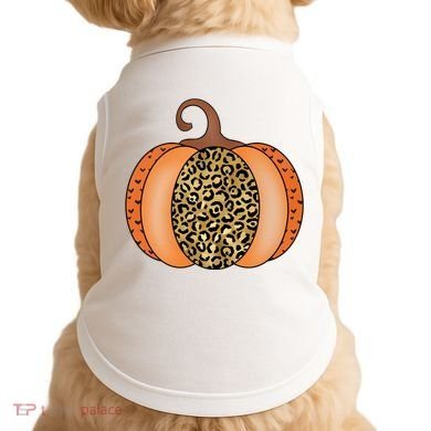 Leopard Pumpkin Fall Holiday Doggie Tank