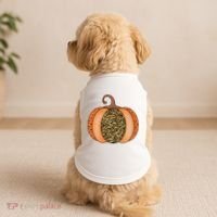 Leopard Pumpkin Fall Holiday Doggie Tank thumb 2