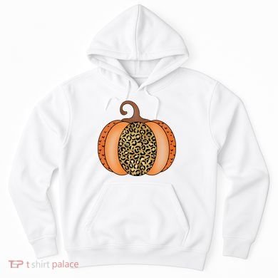 Leopard Pumpkin Fall Holiday Hoodie