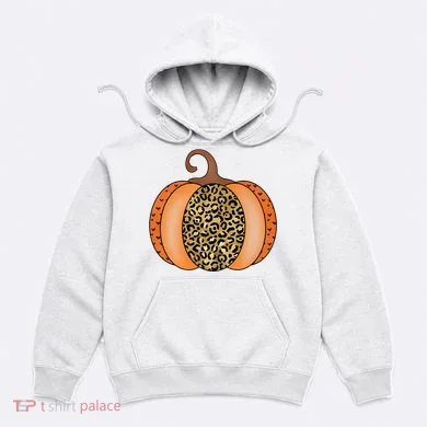 Leopard Pumpkin Fall Holiday Hoodie