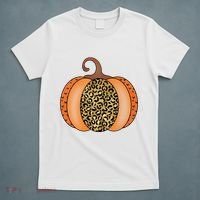 Leopard Pumpkin Fall Holiday T-Shirt thumb 5