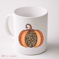 Leopard Pumpkin Fall Holiday Coffee Mug thumb 0