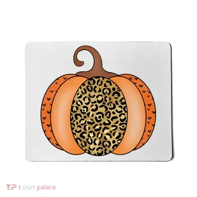 Leopard Pumpkin Fall Holiday Mousepad