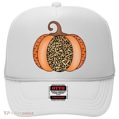 Leopard Pumpkin Fall Holiday Hat