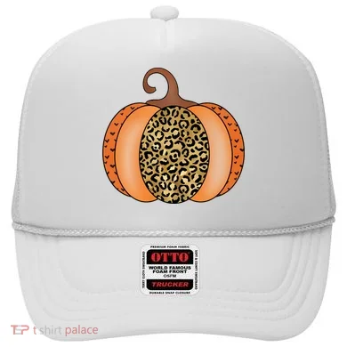 Leopard Pumpkin Fall Holiday Hat