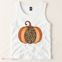 Leopard Pumpkin Fall Holiday Tank Top thumb 2