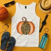 Leopard Pumpkin Fall Holiday Tank Top thumb 4