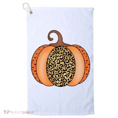 Leopard Pumpkin Fall Holiday Golf Towel