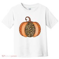 Leopard Pumpkin Fall Holiday Toddler T-Shirt thumb 0
