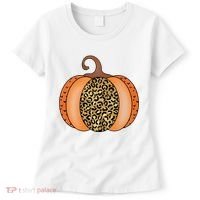 Leopard Pumpkin Fall Holiday Women's T-Shirt thumb 0